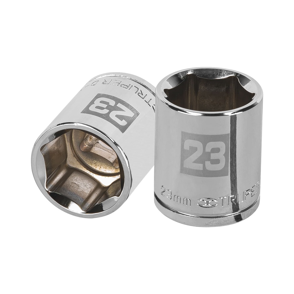 13273 / Dado de 23 mm, 6 puntas, cuadro 1/2', Truper