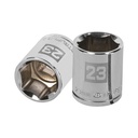 13273 / Dado de 23 mm, 6 puntas, cuadro 1/2', Truper