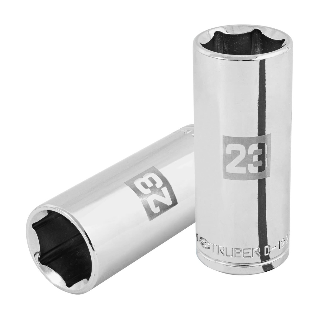 101011 / Dado largo de 23 mm, 6 puntas, cuadro 1/2', Truper