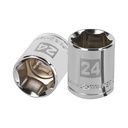 13274 / Dado de 24 mm, 6 puntas, cuadro 1/2', Truper
