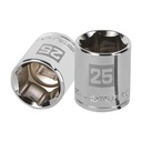 13275 / Dado de 25 mm, 6 puntas, cuadro 1/2', Truper