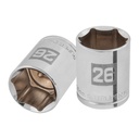 101006 / Dado de 26 mm, 6 puntas, cuadro 1/2', Truper