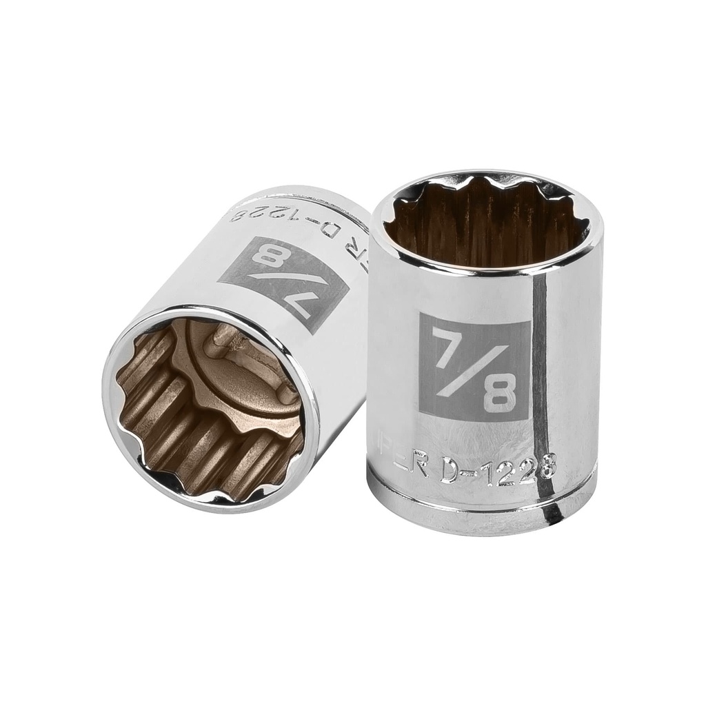 13308 / Dado de 7/8', 12 puntas, cuadro 1/2', Truper