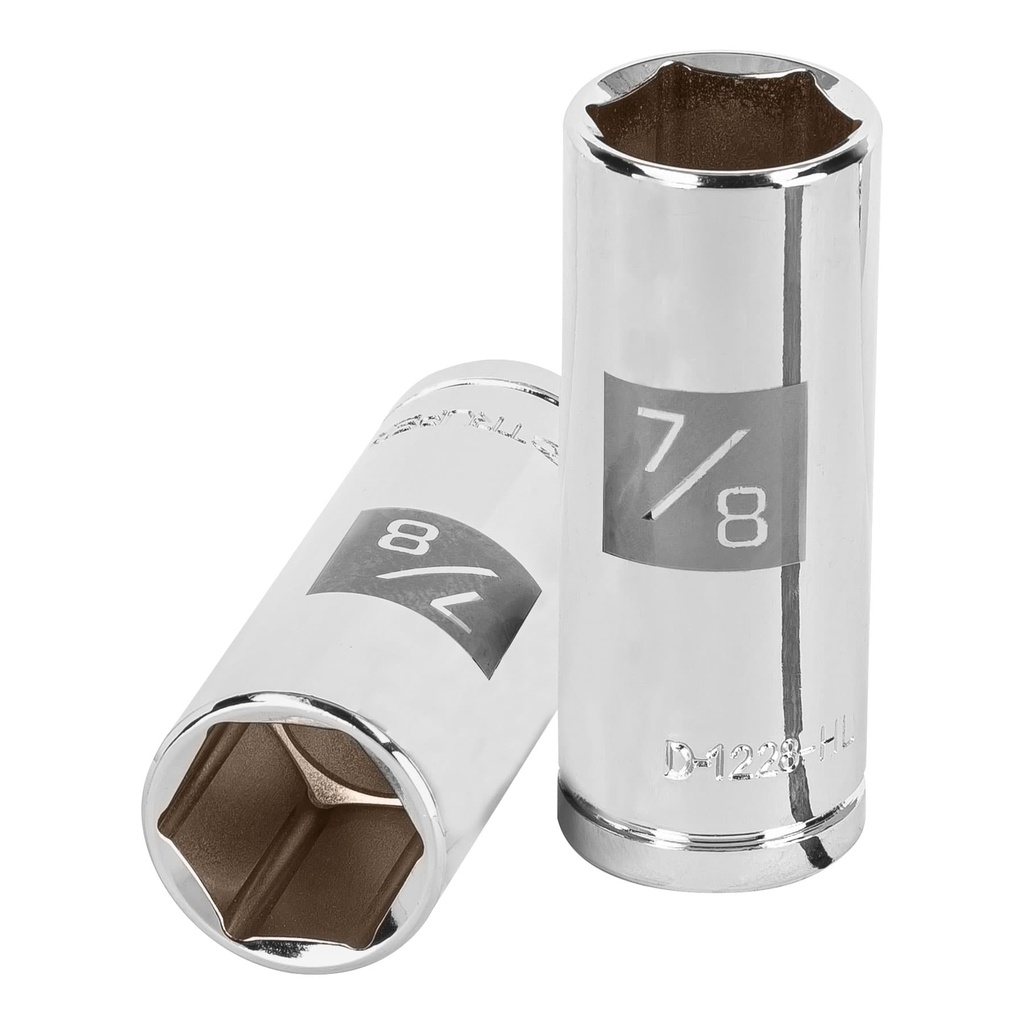13331 / Dado largo de 7/8', 6 puntas, cuadro 1/2', Truper