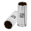 13369 / Dado largo de 15/16', 12 puntas, cuadro 1/2', Truper