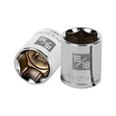 13239 / Dado de 15/16', 6 puntas, cuadro 1/2', Truper
