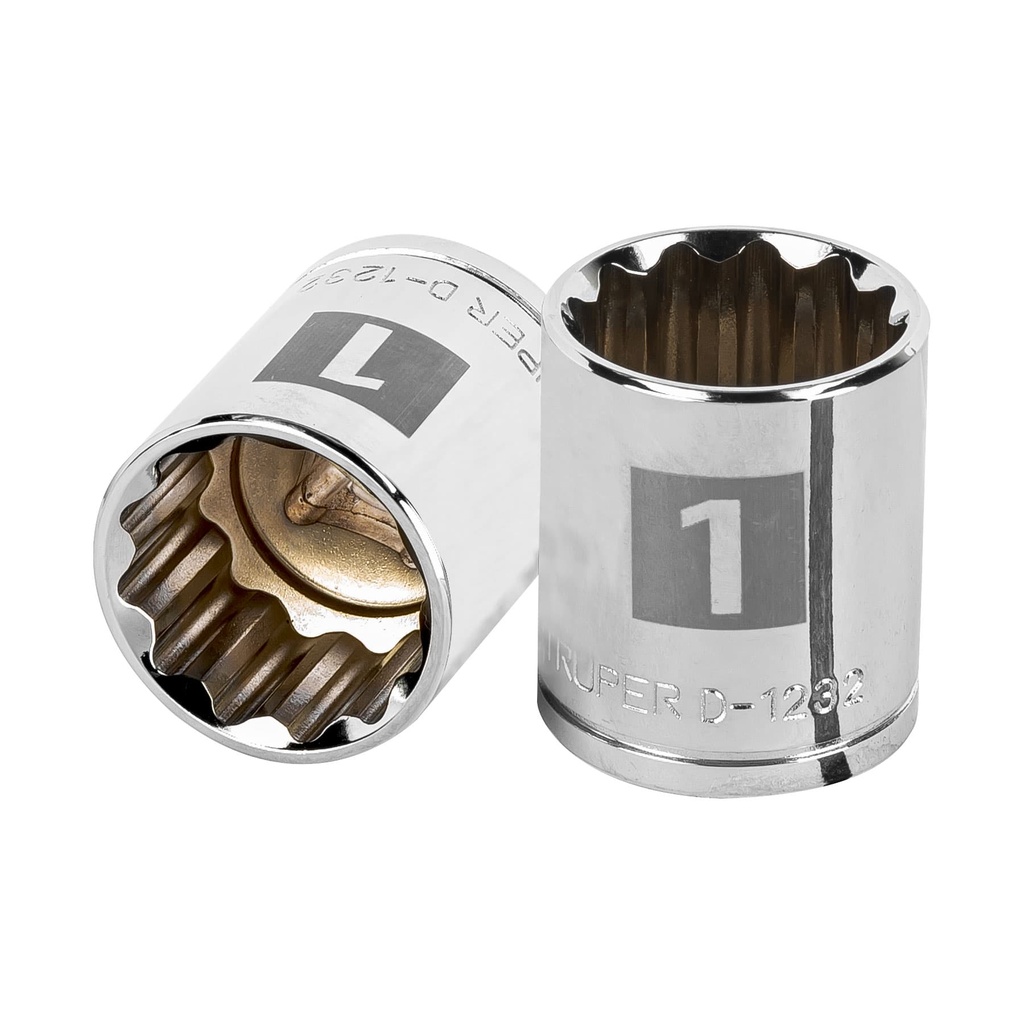 13310 / Dado de 1', 12 puntas, cuadro 1/2', Truper