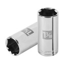 100997 / Dado largo de 1-1/16', 6 puntas, cuadro 1/2', Truper
