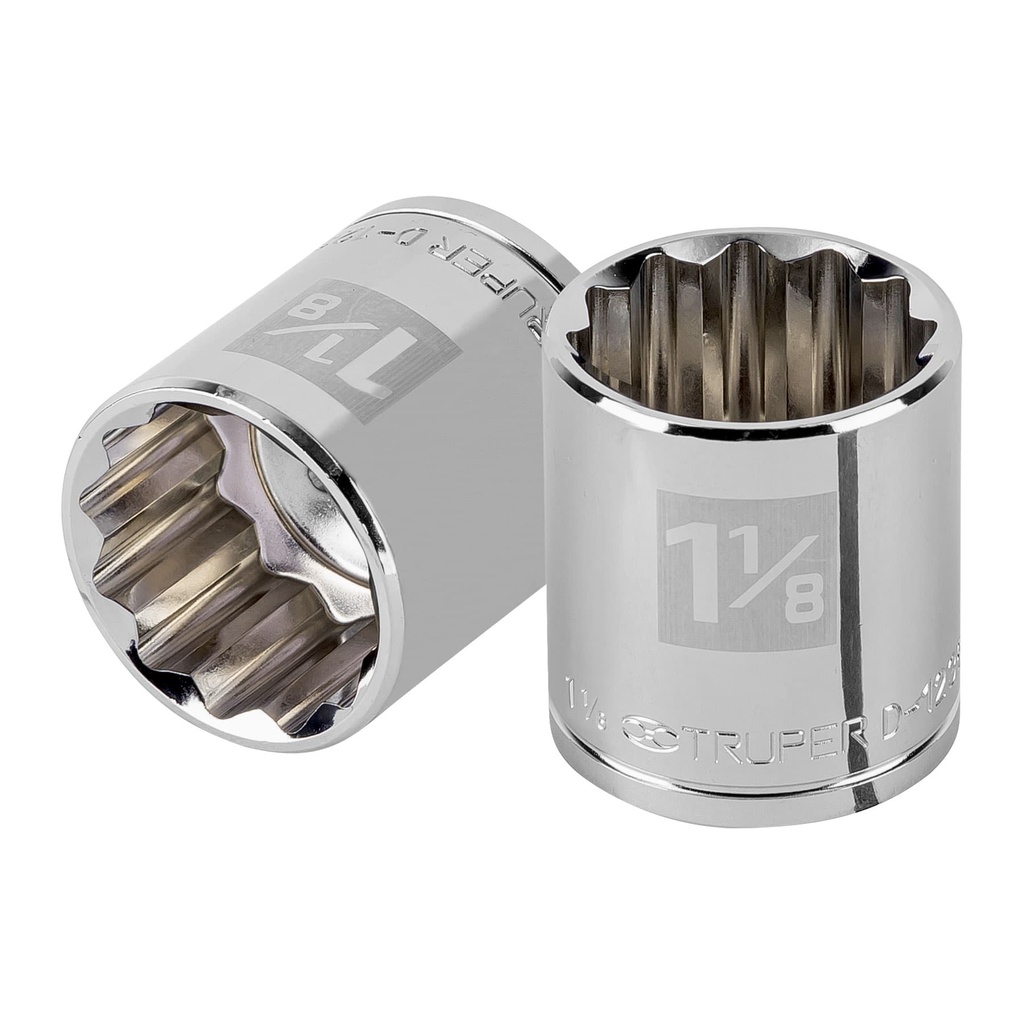 13312 / Dado de 1-1/8', 12 puntas, cuadro 1/2', Truper