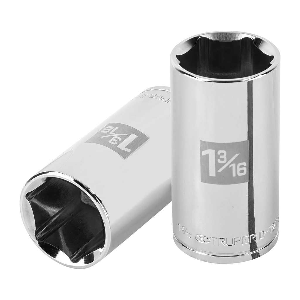 100999 / Dado largo de 1-3/16', 6 puntas, cuadro 1/2', Truper