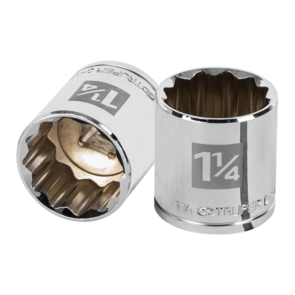 13314 / Dado de 1-1/4', 12 puntas, cuadro 1/2', Truper