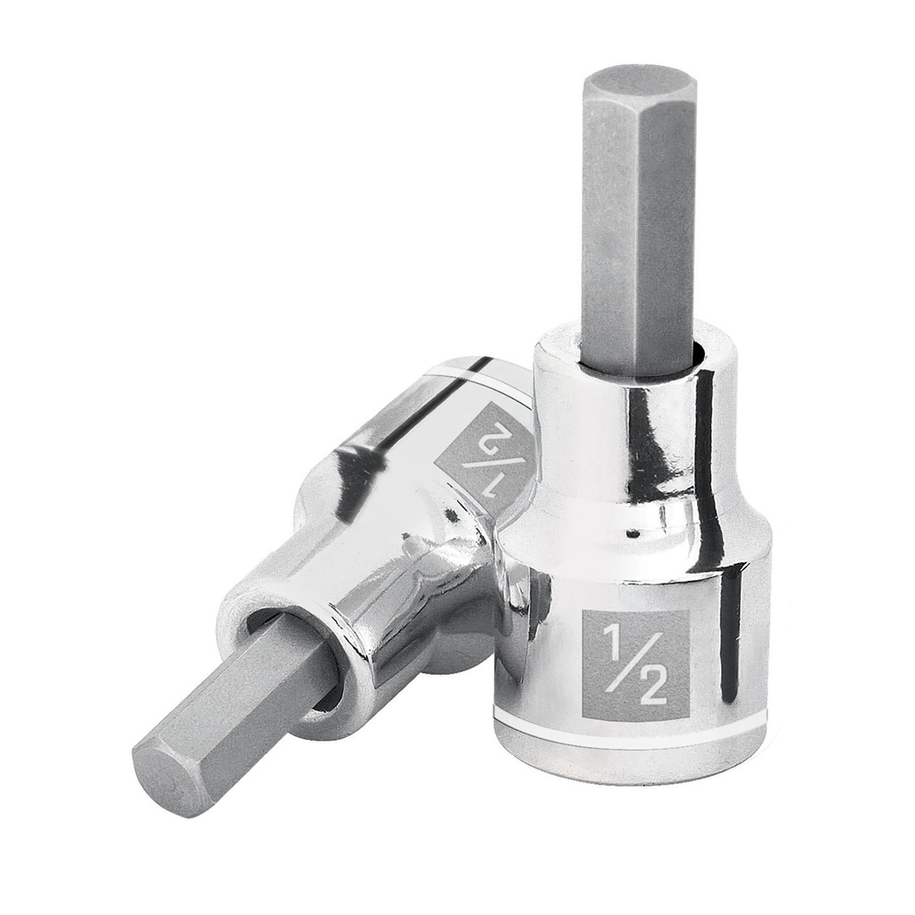 13255 / Dado punta hexagonal de 1/2', cuadro 1/2', Truper