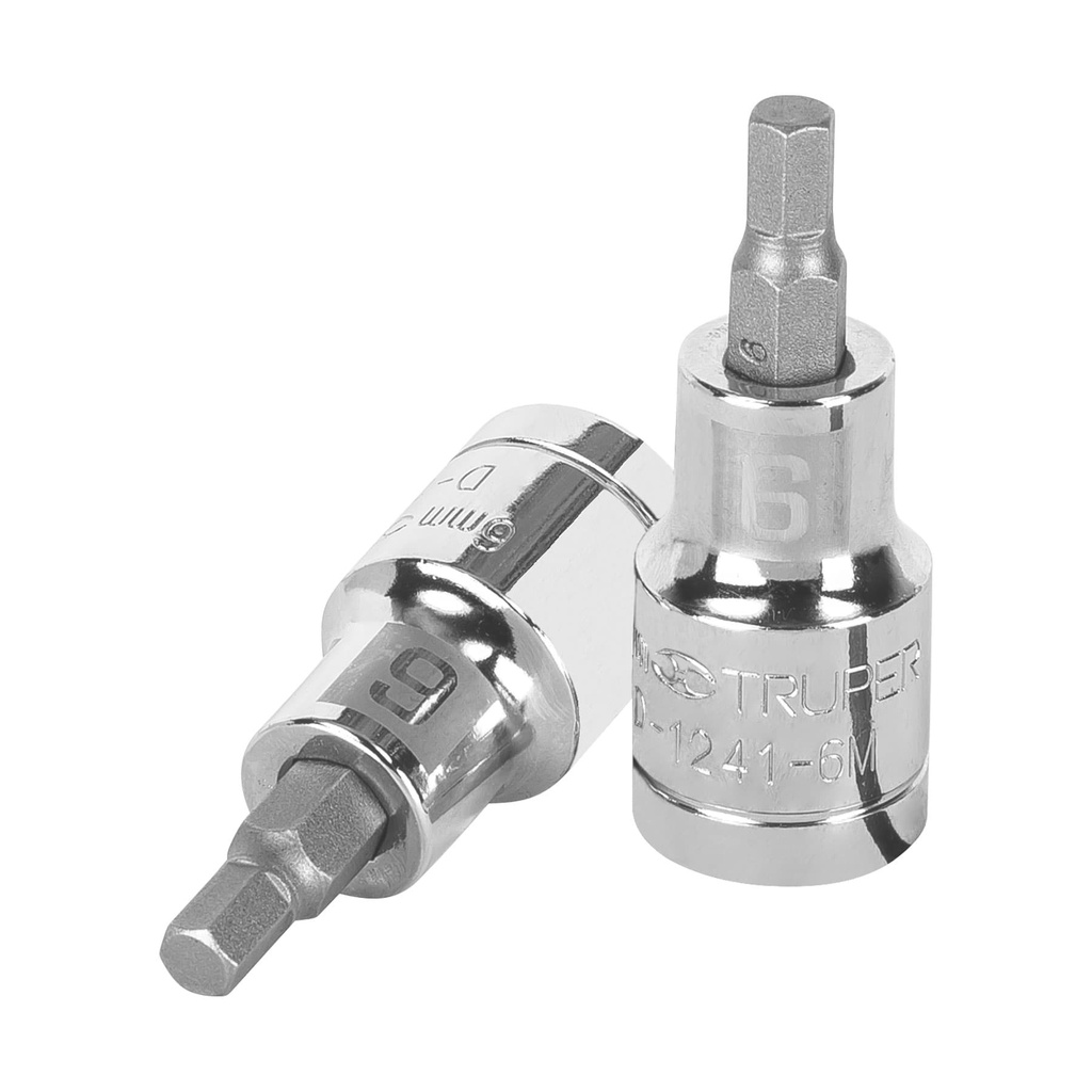13281 / Dado punta hexagonal de 6 mm, cuadro 1/2', Truper