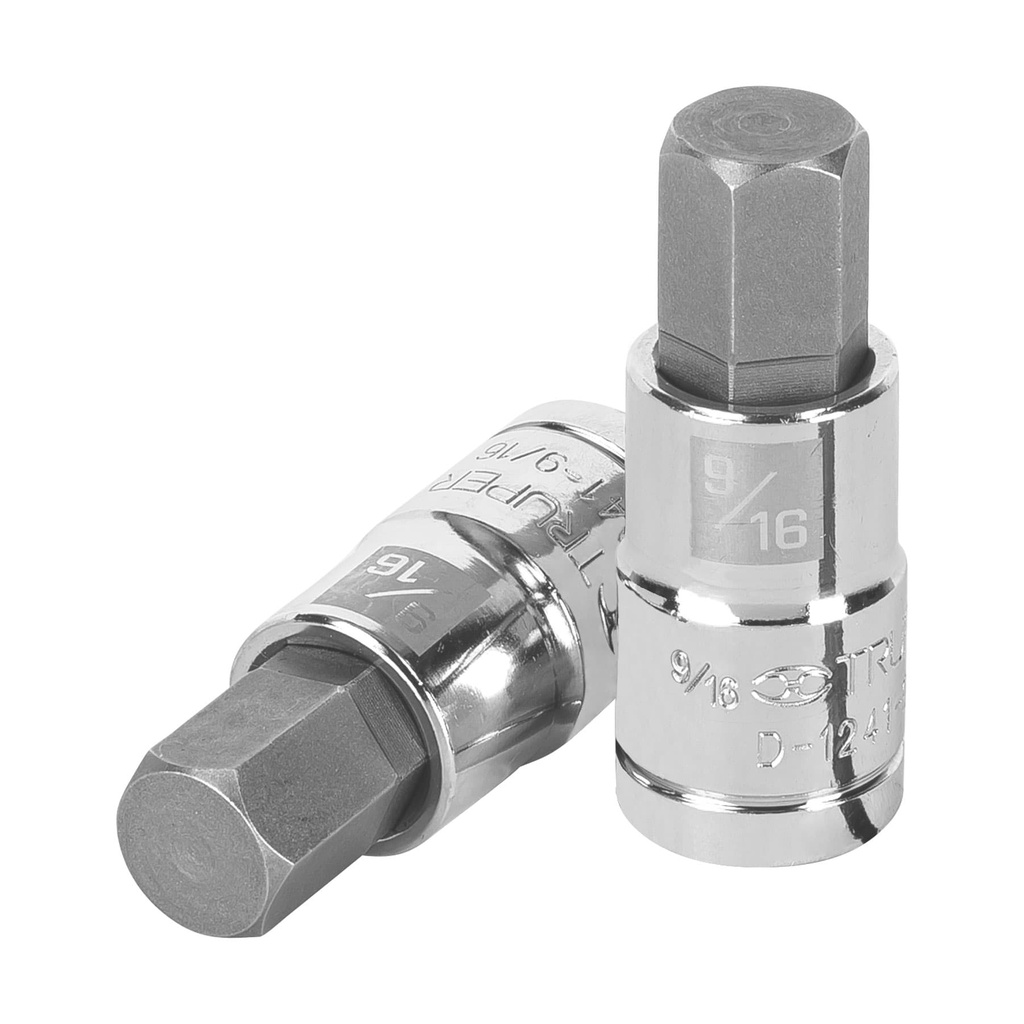 13256 / Dado punta hexagonal de 9/16', cuadro 1/2', Truper