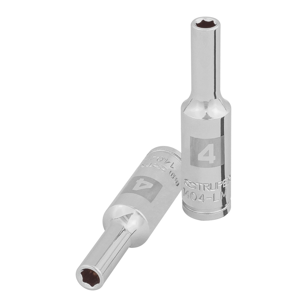 100968 / Dado largo de 4 mm, 6 puntas, cuadro 1/4', Truper