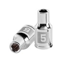 13167 / Dado de 5 mm, 6 puntas, cuadro 1/4', Truper