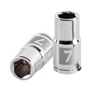 13169 / Dado de 7 mm, 6 puntas, cuadro 1/4', Truper