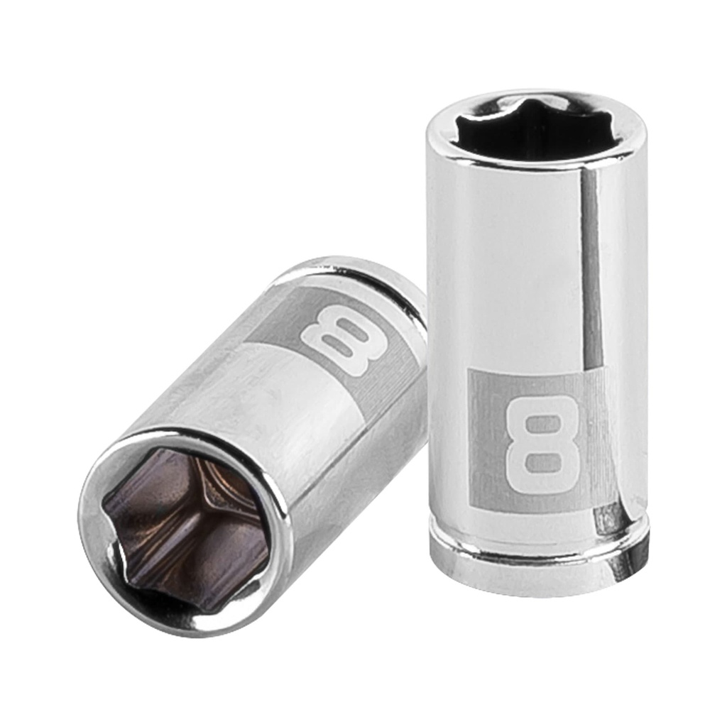 13170 / Dado de 8 mm, 6 puntas, cuadro 1/4', Truper