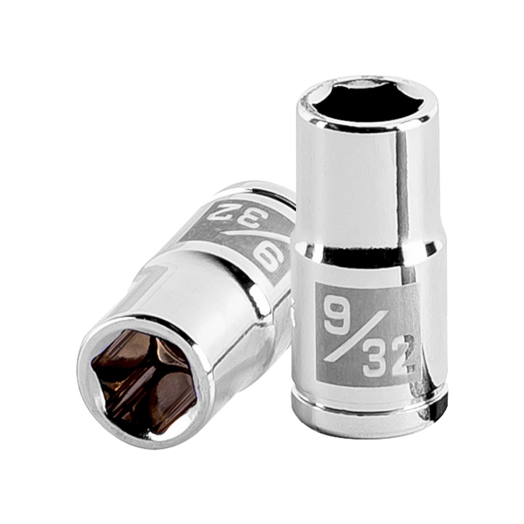 13157 / Dado de 9/32', 6 puntas, cuadro 1/4', Truper