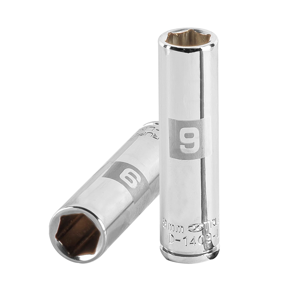 13203 / Dado largo de 9 mm, 6 puntas, cuadro 1/4', Truper