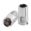 13171 / Dado de 9 mm, 6 puntas, cuadro 1/4', Truper