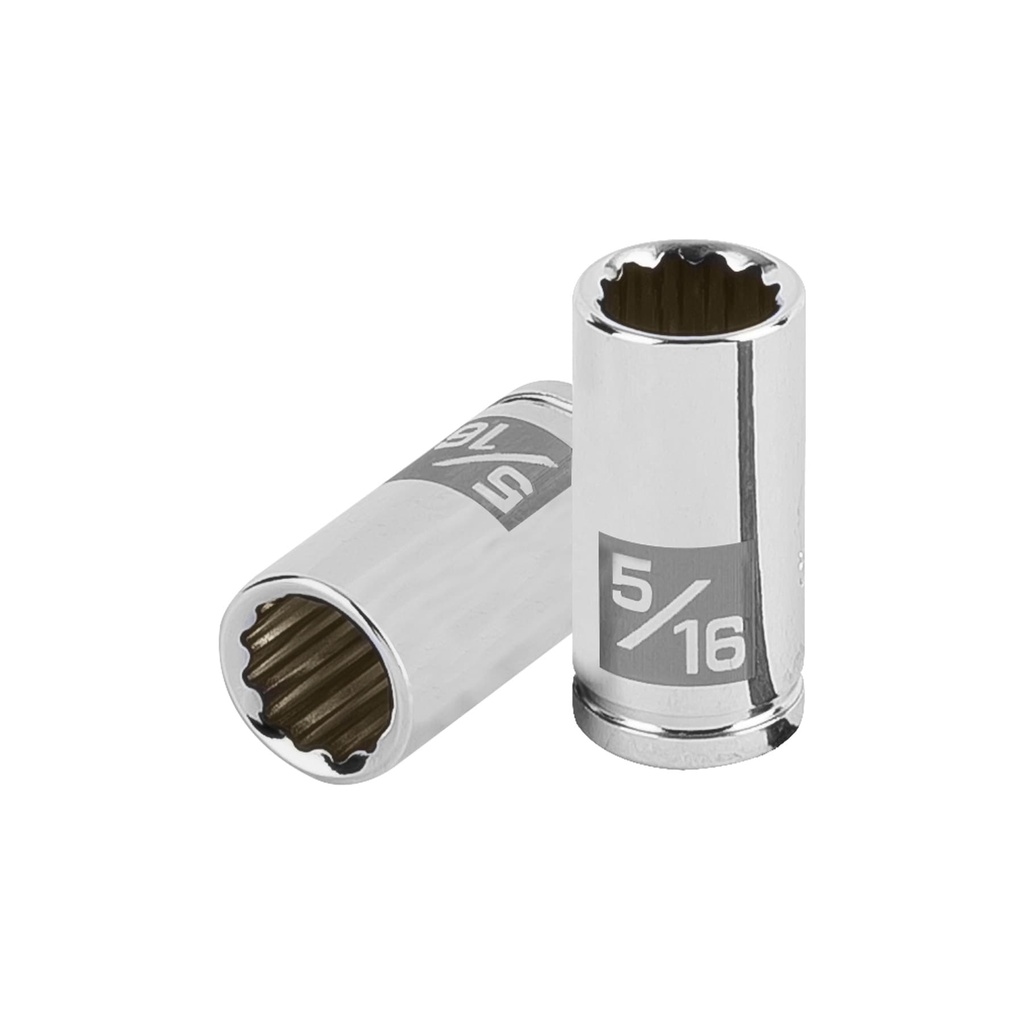 100878 / Dado de 5/16', 12 puntas, cuadro 1/4', Truper