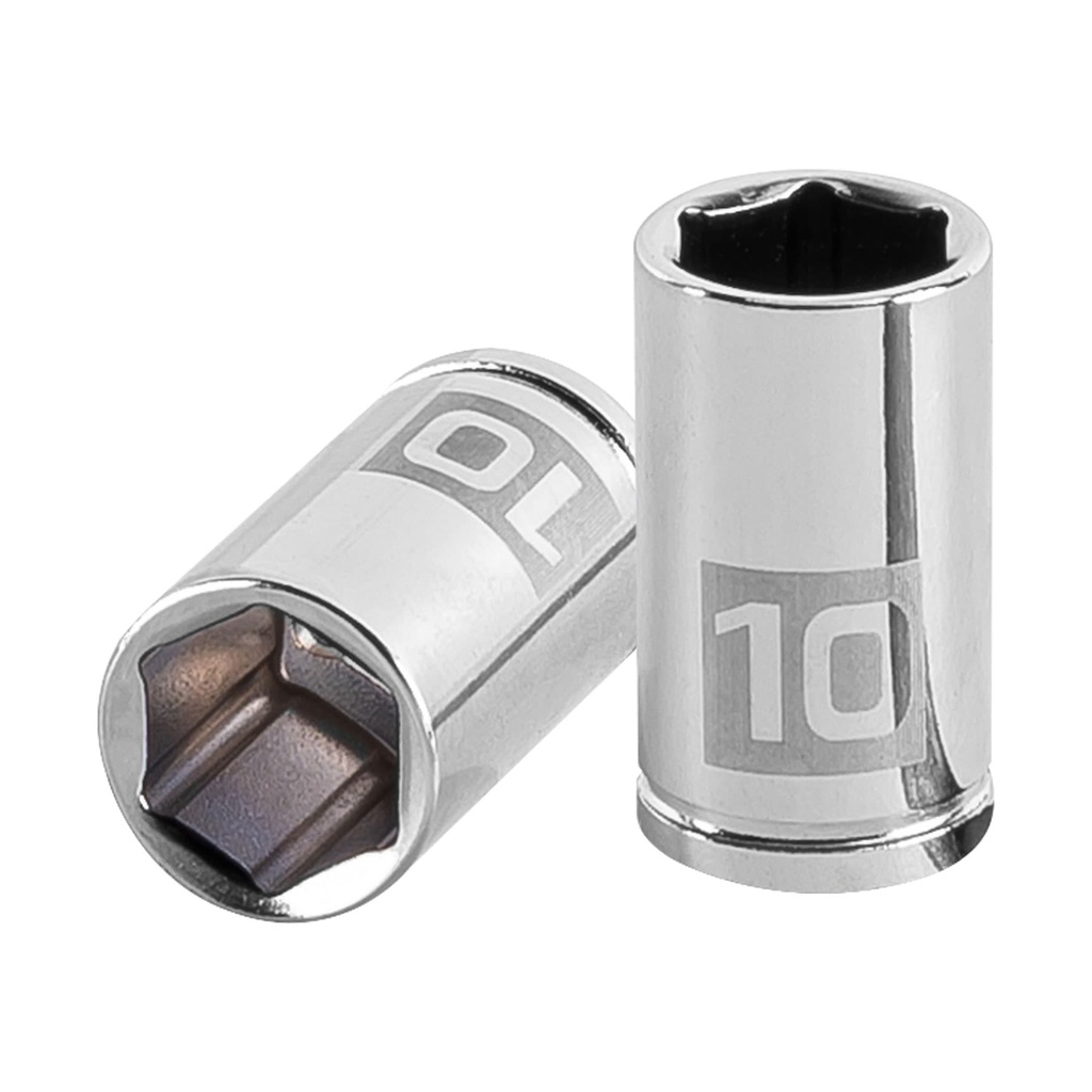 13172 / Dado de 10 mm, 6 puntas, cuadro 1/4', Truper