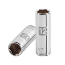 13206 / Dado largo de 12 mm, 6 puntas, cuadro 1/4', Truper