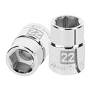 14969 / Dado de 22 mm, 6 puntas, cuadro 3/4', Truper