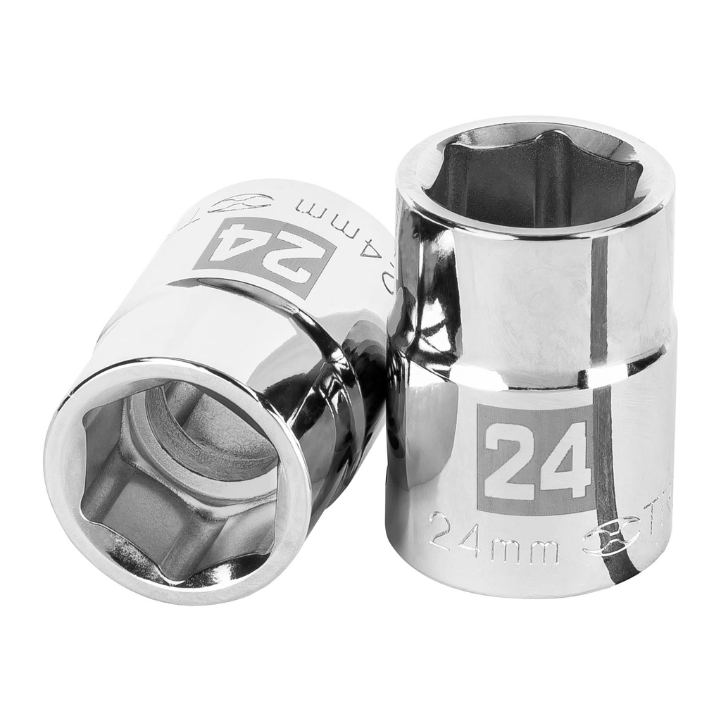 14971 / Dado de 24 mm, 6 puntas, cuadro 3/4', Truper