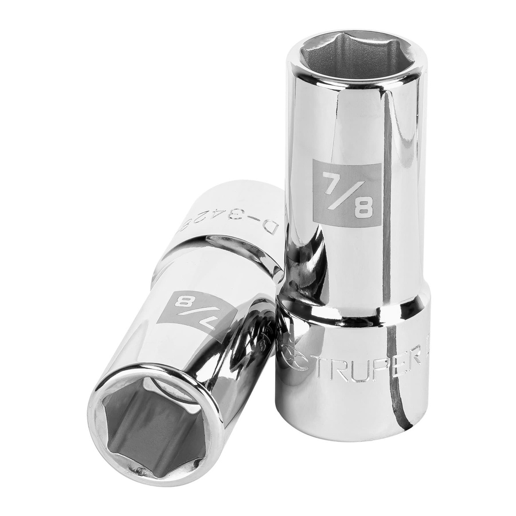 19341 / Dado largo de 7/8', 6 puntas, cuadro 3/4', Truper