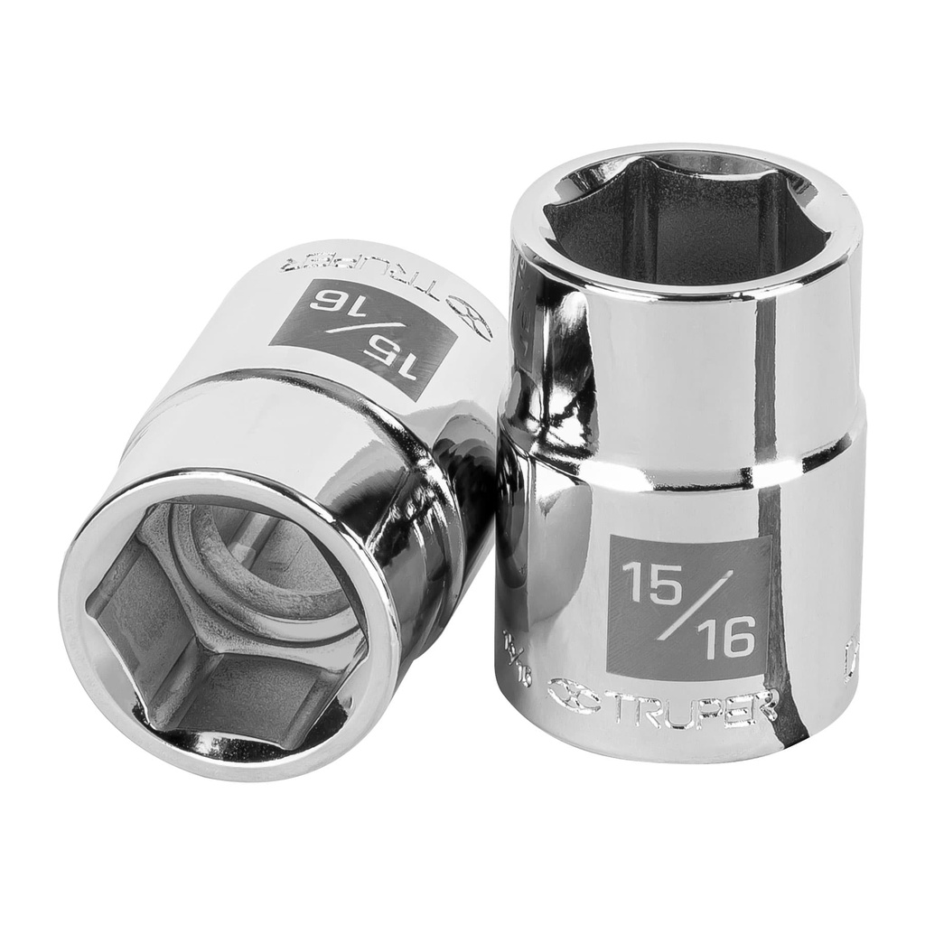 13823 / Dado de 15/16', 6 puntas, cuadro 3/4', Truper
