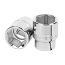 14983 / Dado de 33 mm, 6 puntas, cuadro 3/4', Truper