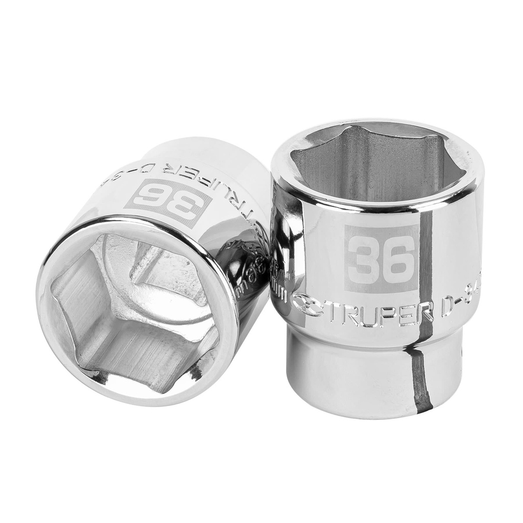 14987 / Dado de 36 mm, 6 puntas, cuadro 3/4', Truper
