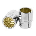 13858 / Dado de 1-1/4', 12 puntas, cuadro 3/4', Truper