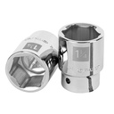 13828 / Dado de 1-1/4', 6 puntas, cuadro 3/4', Truper