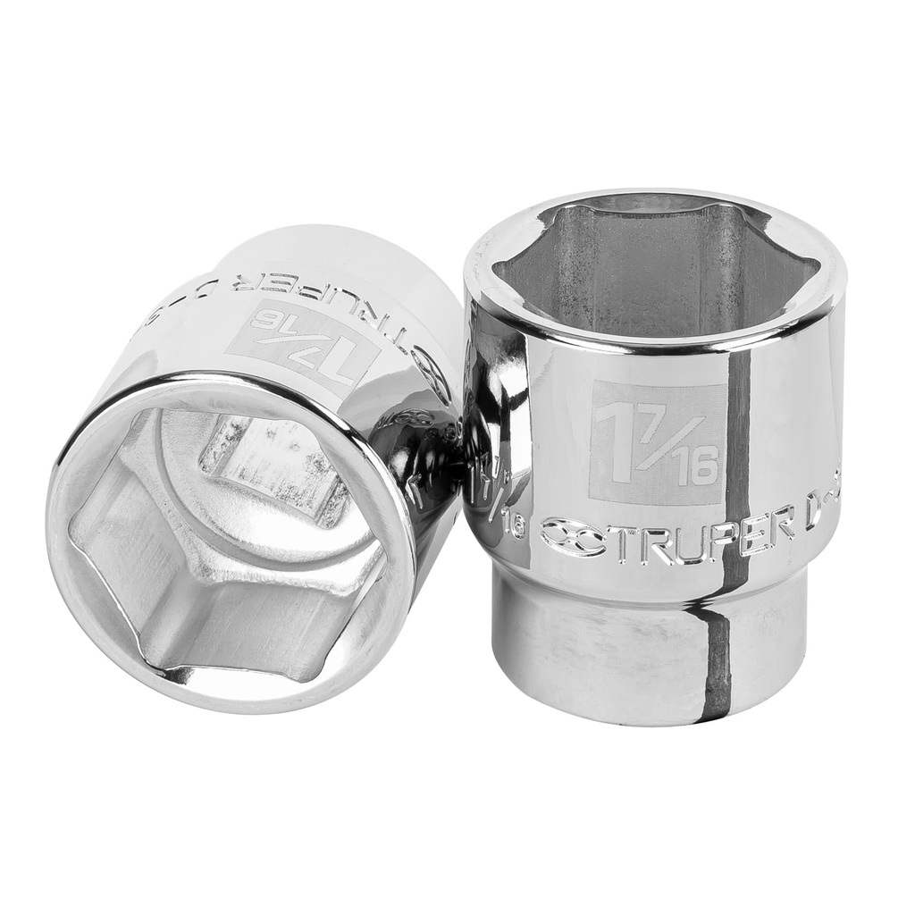 13831 / Dado de 1-7/16', 6 puntas, cuadro 3/4', Truper