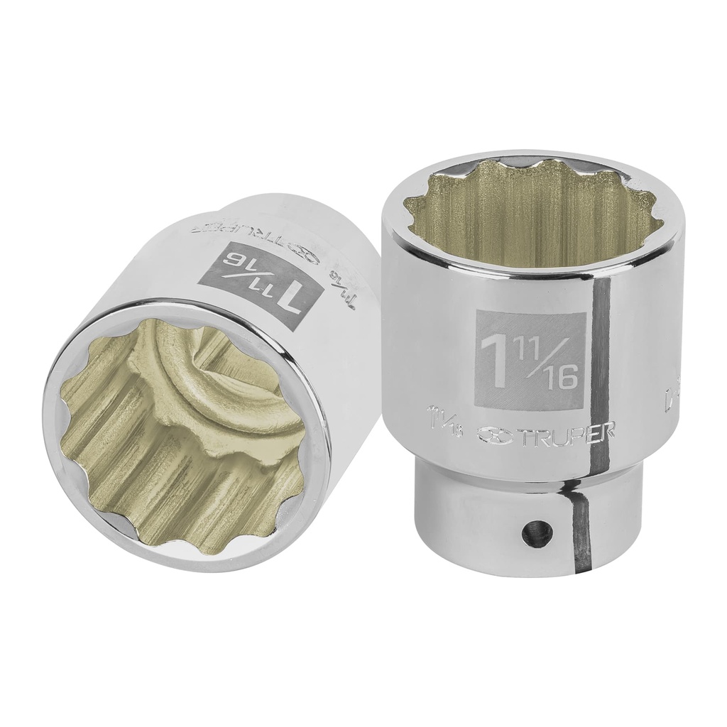 13865 / Dado de 1-11/16', 12 puntas, cuadro 3/4', Truper