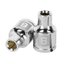 13670 / Dado de 6 mm, 6 puntas, cuadro 3/8', Truper