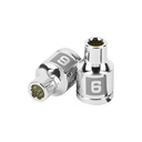 100996 / Dado de 6 mm, 12 puntas, cuadro 3/8', Truper