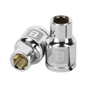 13672 / Dado de 8 mm, 6 puntas, cuadro 3/8', Truper