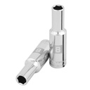 100993 / Dado largo de 8 mm, 6 puntas, cuadro 3/8', Truper