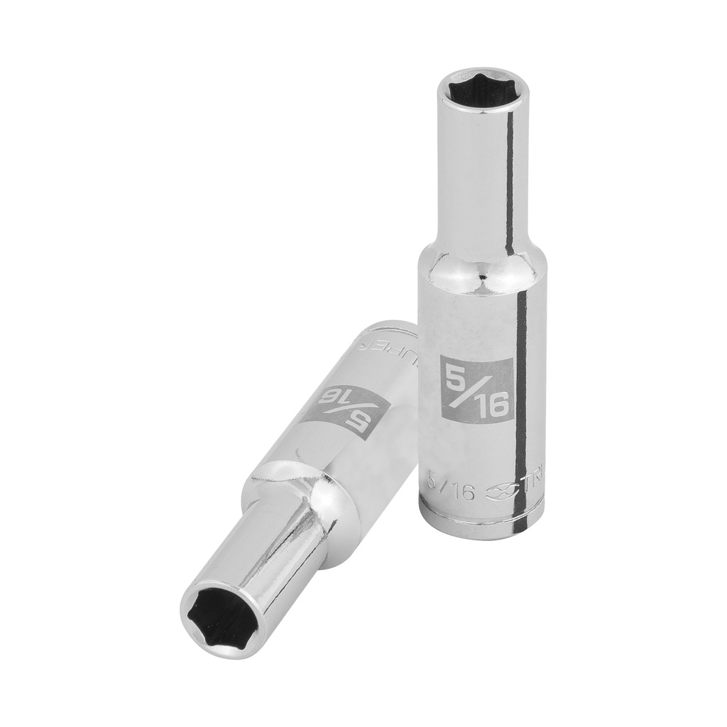100990 / Dado largo de 5/16', 6 puntas, cuadro 3/8', Truper