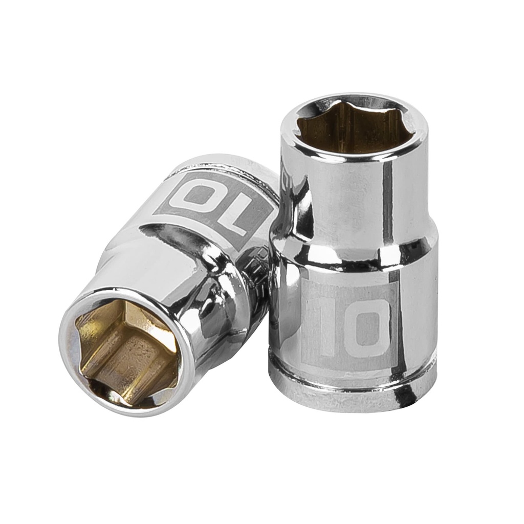 13674 / Dado de 10 mm, 6 puntas, cuadro 3/8', Truper