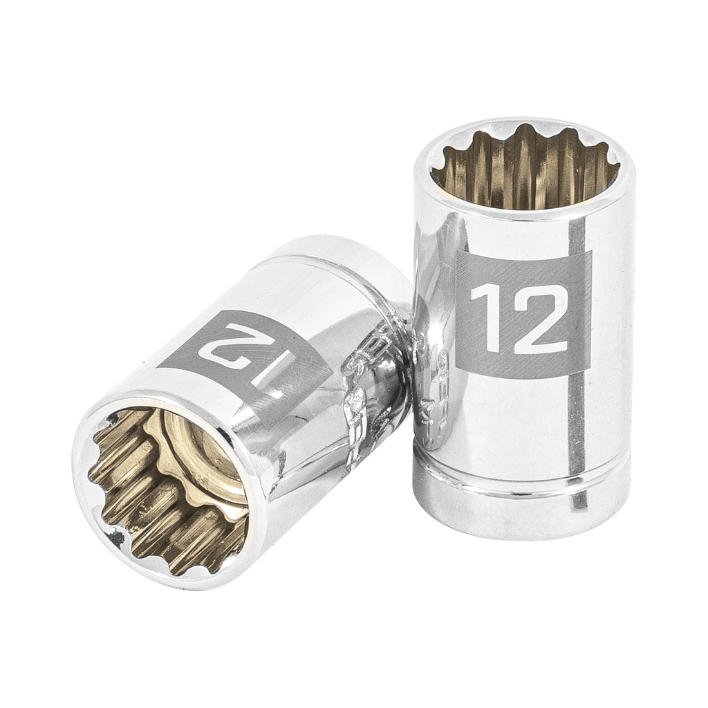 13632 / Dado de 12 mm, 12 puntas, cuadro 3/8', Truper