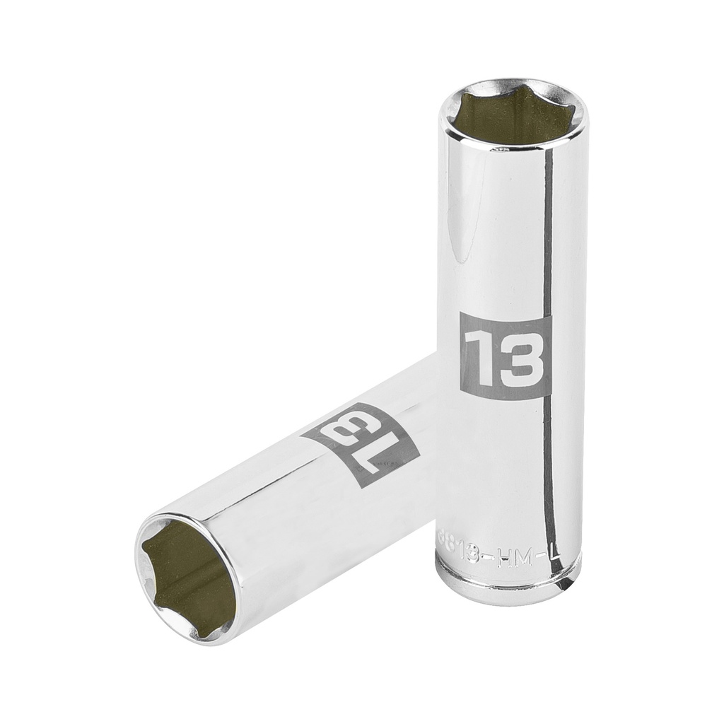 13773 / Dado largo de 13 mm, 6 puntas, cuadro 3/8', Truper