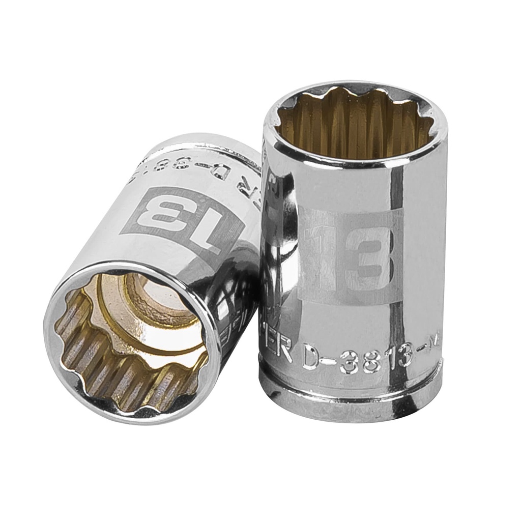 13633 / Dado de 13 mm, 12 puntas, cuadro 3/8', Truper