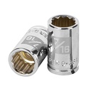 13583 / Dado de 7/16', 12 puntas, cuadro 3/8', Truper