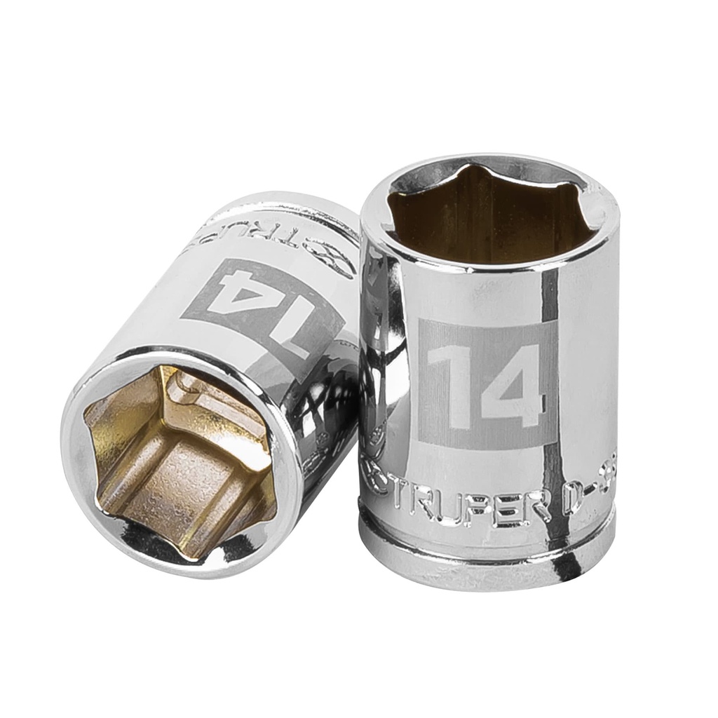 13678 / Dado de 14 mm, 6 puntas, cuadro 3/8', Truper