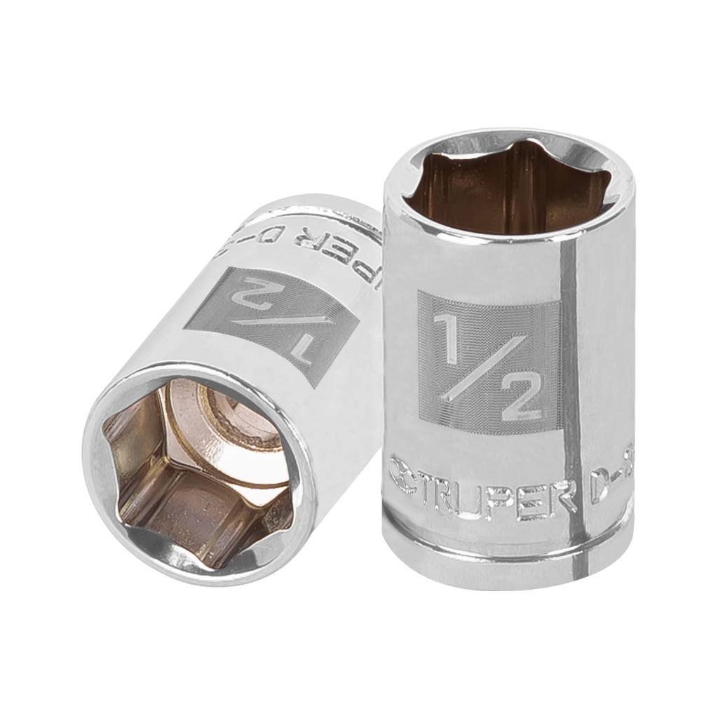 13609 / Dado de 1/2', 6 puntas, cuadro 3/8', Truper